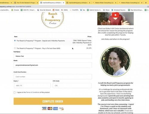 How To Sign Up To The Reach and Frequency™️ Program
